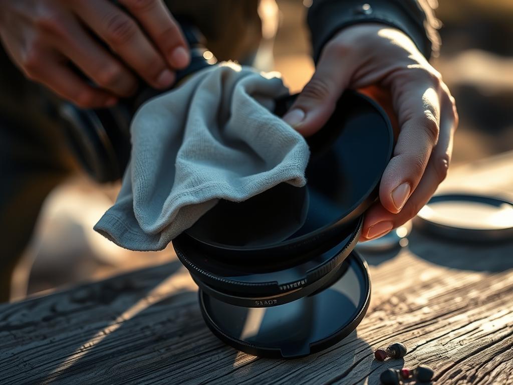 Limpieza de filtros fotográficos