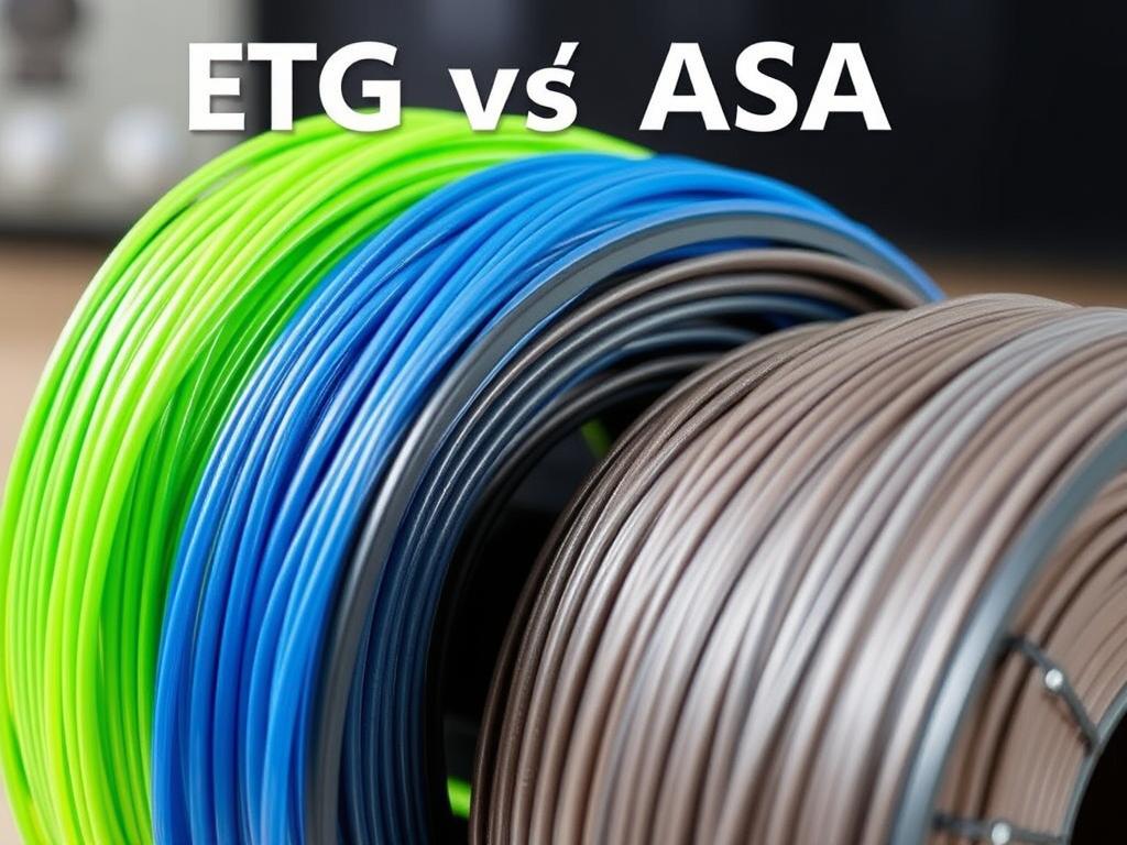 PETG and ASA filaments PETG and ASA filaments