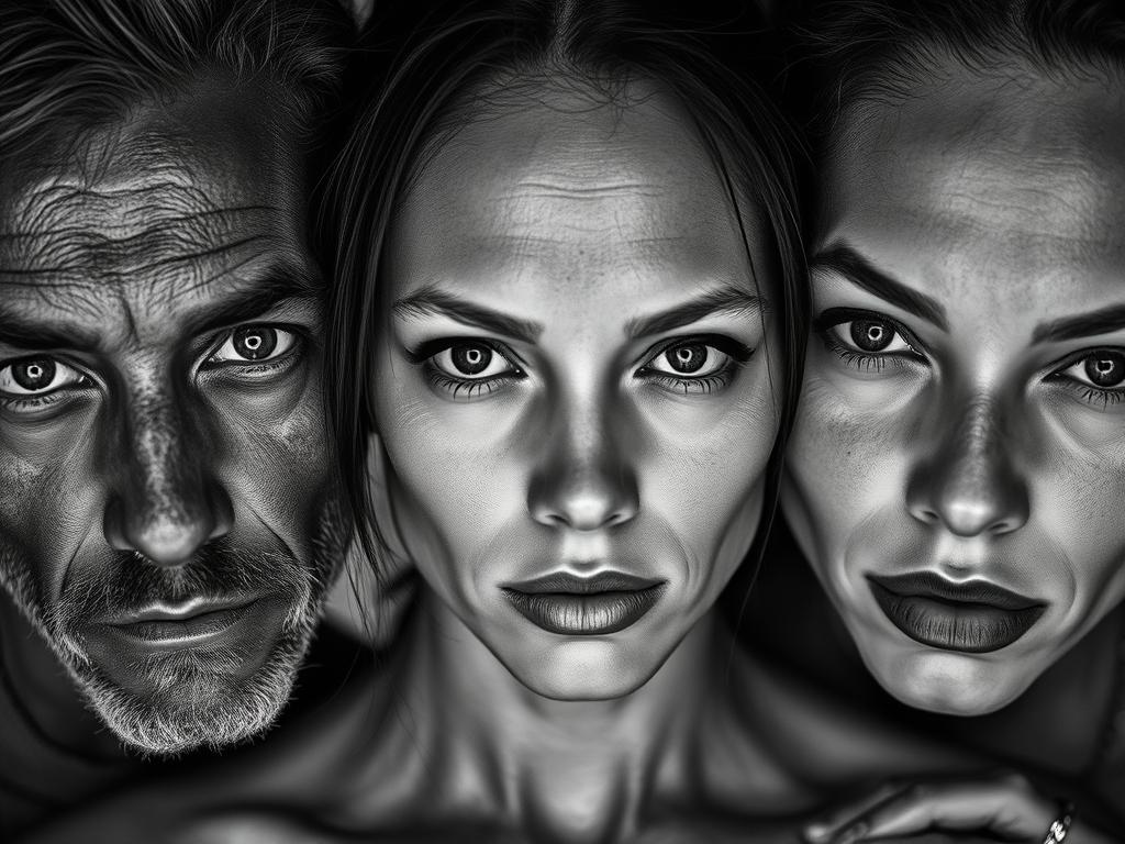 Retrato de Avedon explorando belleza e imperfección Retrato de Avedon explorando belleza e imperfección