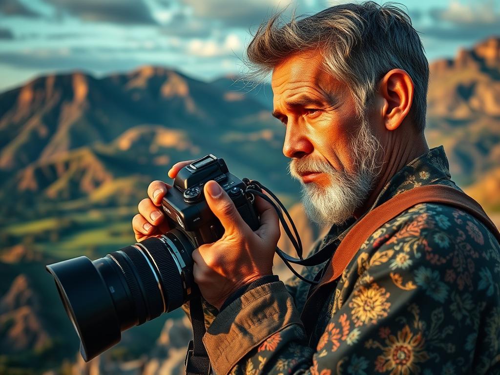 Steve McCurry fotografiando en el mundo