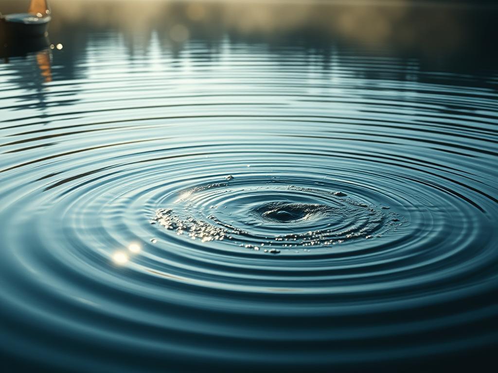 capturar el movimiento en el agua